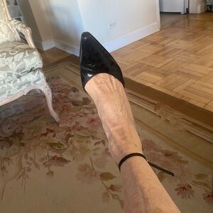 SERGIO ROSSI Black Ankle Heels